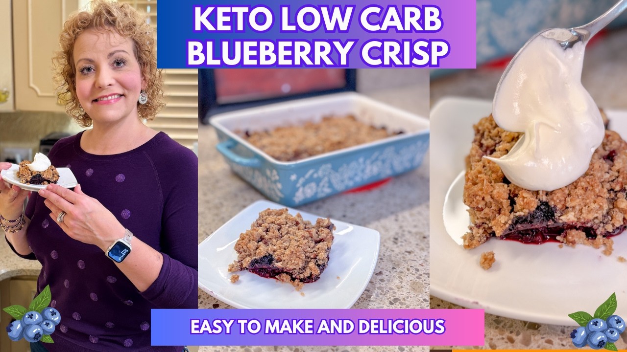 An Incredibly Delicious and Simple Keto Blueberry Crisp Recipe