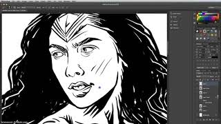 Digital Art : Time Lapse - Wonder Woman
