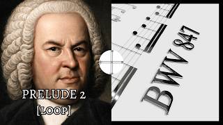 BACH 🔥  Well Looped Prelude, BWV 847 [26 minutes] 🔁 🔥 3D animated score 🔥 Kimiko Ishizaka