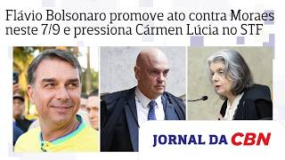 Flávio Bolsonaro promotes protest against Moraes this September 7th and pressures Cármen Lúcia at...