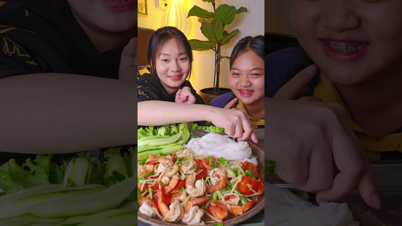 ตำกุ้งสะดุ้ง กรอบๆหวานๆ แซ่บจ๊วด