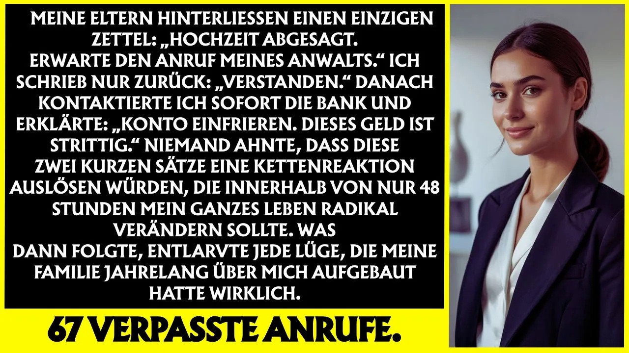 „Meine Eltern hinterließen einen Zettel Hochzeit abgesagt  48 Stunden später erfuhr ich alles