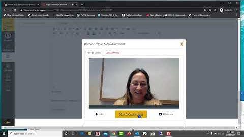 How to Post a video response in a Discussion Forum