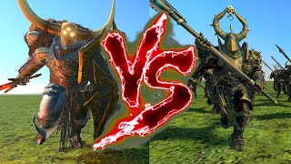 Archaon the Everchosen VS Chosen of Nurgle (Great Weapons). Total War Warhammer 3