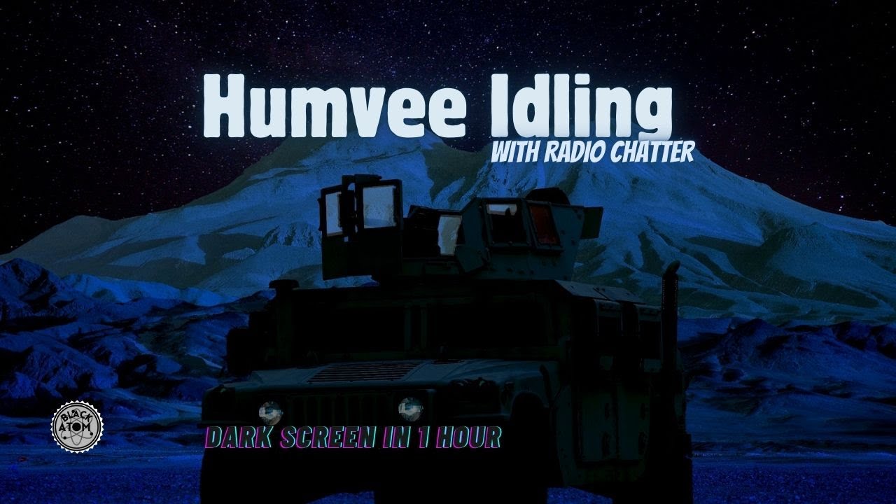 Humvee Idling with Military Radio Chatter ⨀ Sleep & Relaxation Sounds (12 Hours)