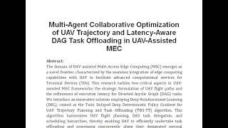 Multi Agent Collaborative Optimization of UAV Trajectory and Latency Aware DAG Task Offloading in UA