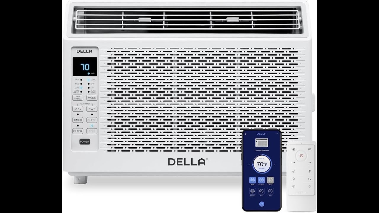 Review: DELLA 6,000 BTU Smart Window AC – Alexa & WiFi Features!