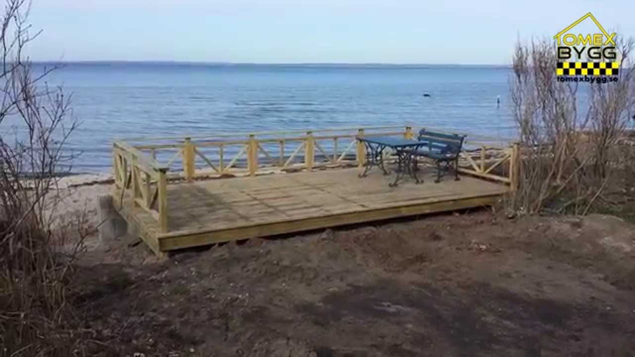 Tomex bygg ab nytt trädäck i fortuna strand youtube