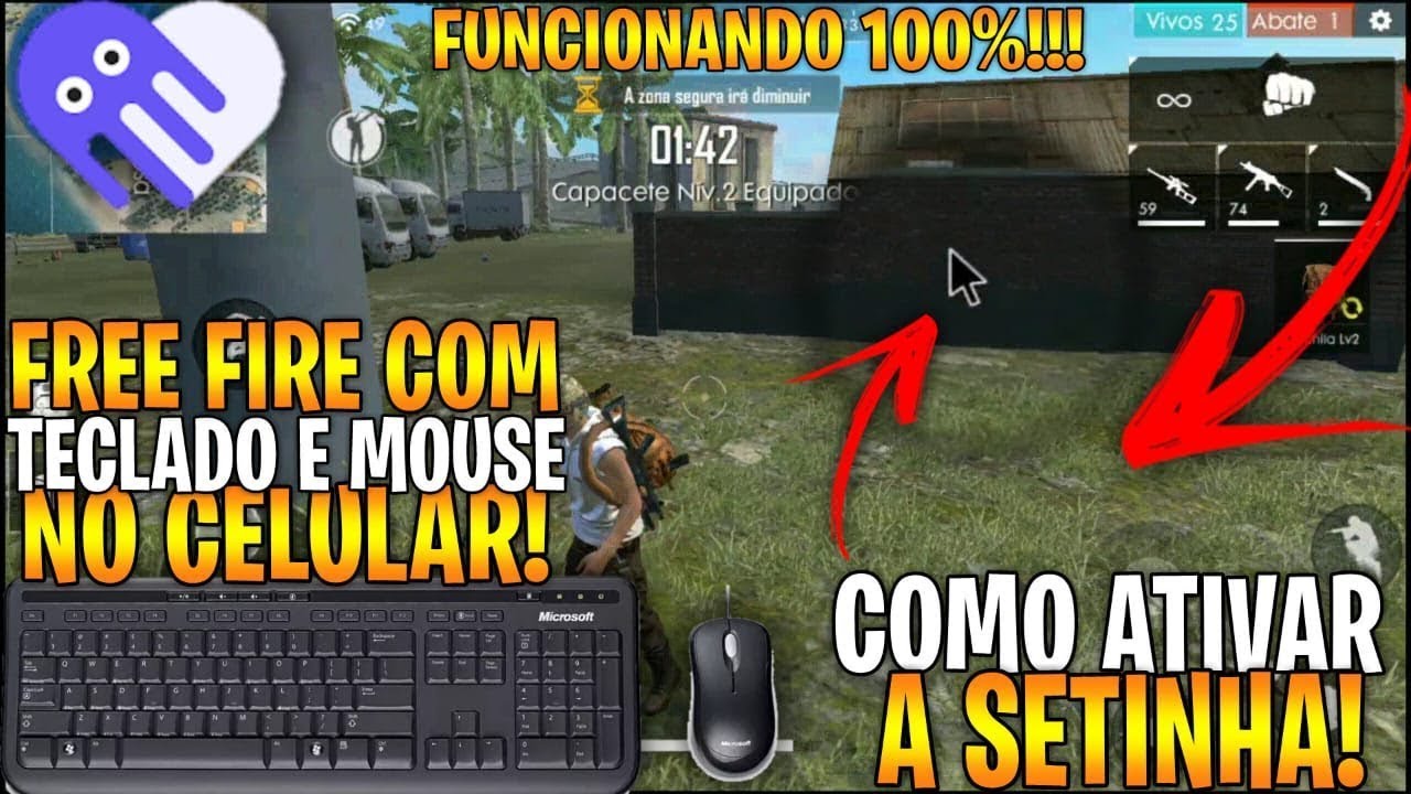 OCTOPUS - COMO JOGAR FREE FIRE COM TECLADO E MOUSE NO CELULAR - YouTube
