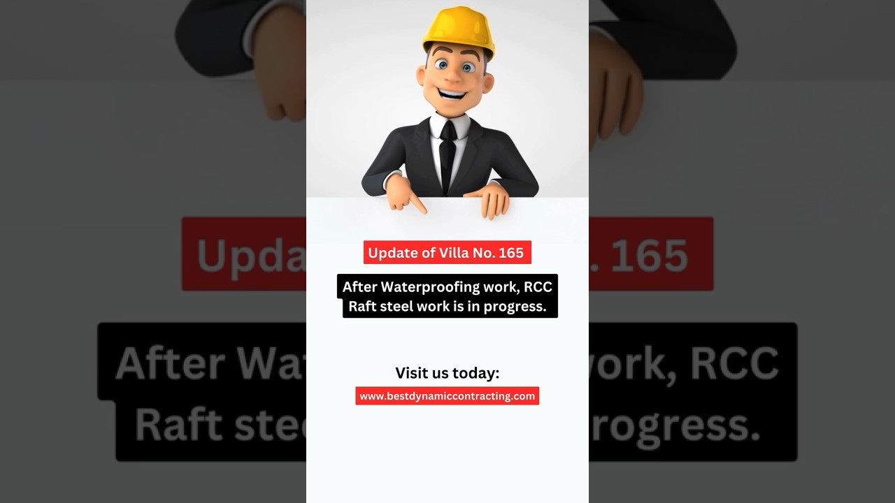 RCC Raft Steel Work is in Progress | Villa No. 165 Dubai Hills | Dubai ...