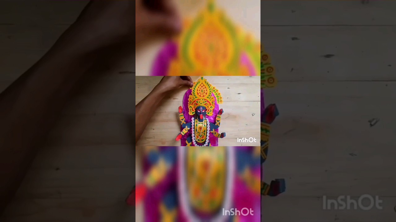 3d maa kaali |paper kali thakur |naveenartsvlog 