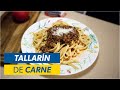 Cómo Hacer TALLARÍN de CARNE 🤤🍝