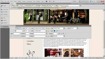 7 - Creating Table Based Layouts in Dreamweaver
