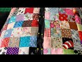 Quilt as you go king size postage stamp quilt part 2