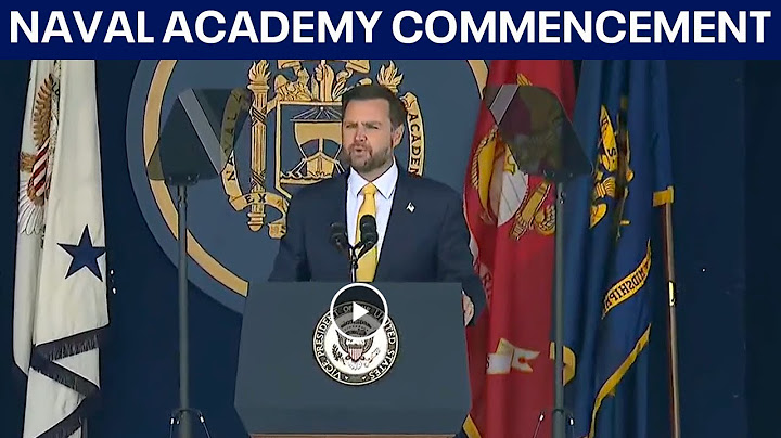 FULL: Vice President JD Vance gives Naval Academy commencement speech