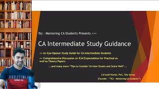 How to Study for CA Intermediate Exams - ICAI Approach to Score Marks | Costing | Audit | EIS-SM