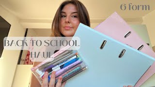 BACK TO SCHOOL HAUL | What you really need for 6 form x