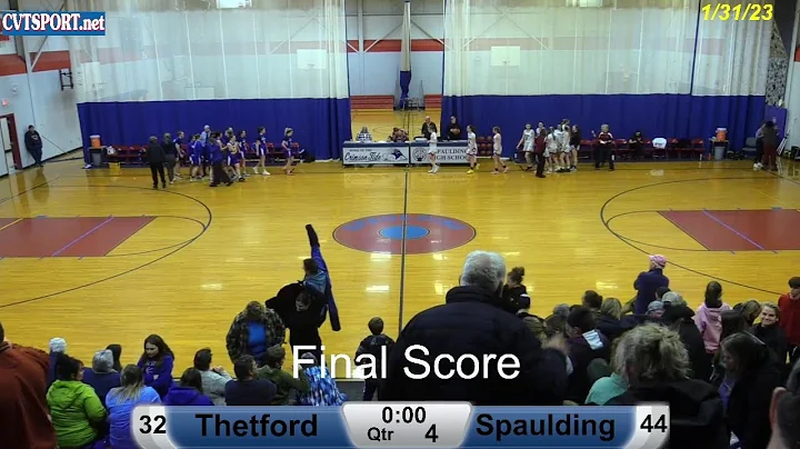 1/31/23-Thetford @ Spaulding Girls Basketball