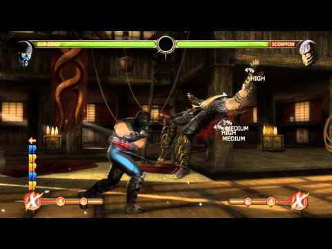 Mortal Kombat (MK9) Sub-Zero High Damage Combos