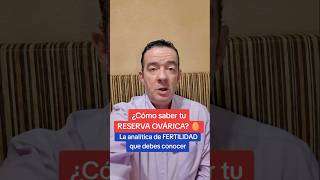 ¿Cómo saber tu RESERVA OVÁRICA? 🥚 La analítica de FERTILIDAD que debes conocer #shorts #fertilidad