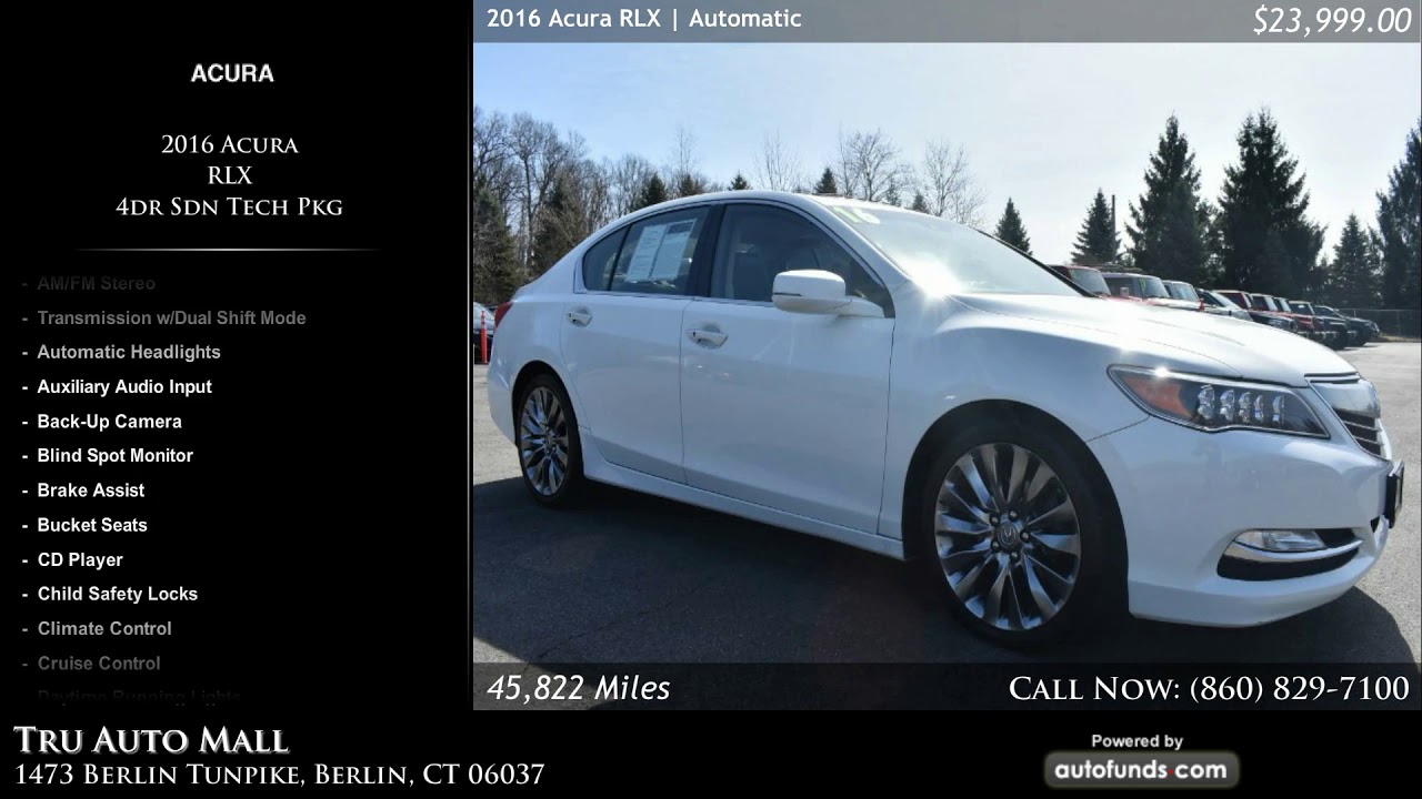 Used 2016 Acura RLX | Tru LLC DBA Tru Auto Mall, Berlin, CT