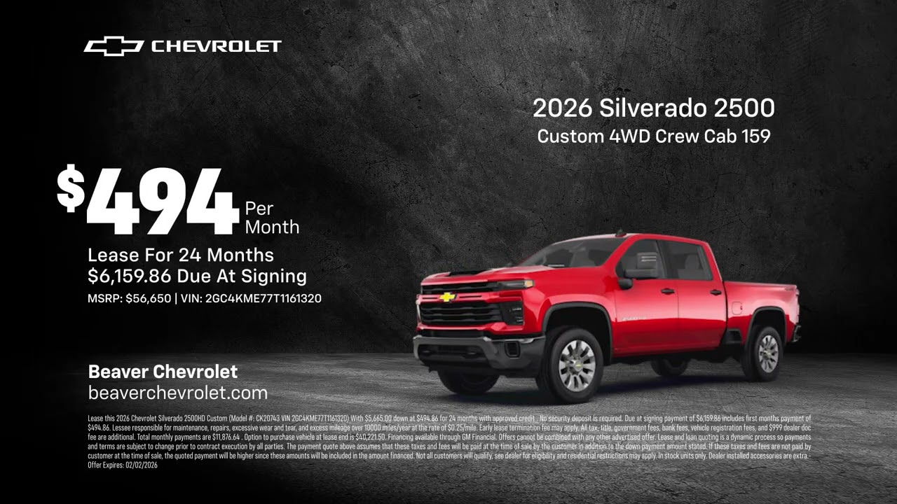 Chevrolet Silverado 2500 02/02/2026 6866365