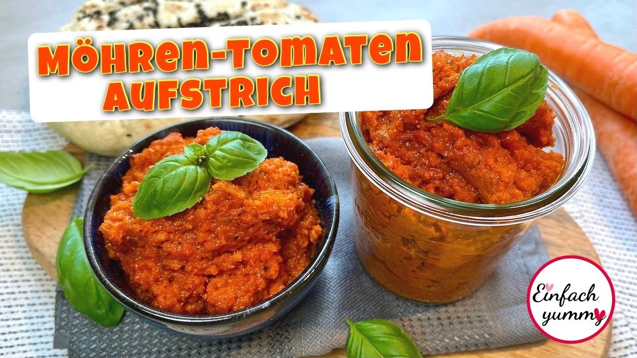 Möhren Tomaten Aufstrich 🥕🍅 Brotaufstrich Dip Thermomix® TM6 - YouTube