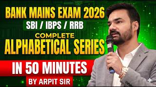 Alphabetical Series Reasoning | Alphabetical Series | Reasoning for SBI Clerk Mains,IBPS Clerk mains