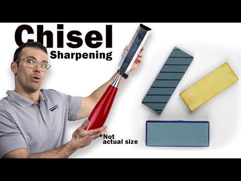 Chisel Sharpening with the Norton Water Stone Kit