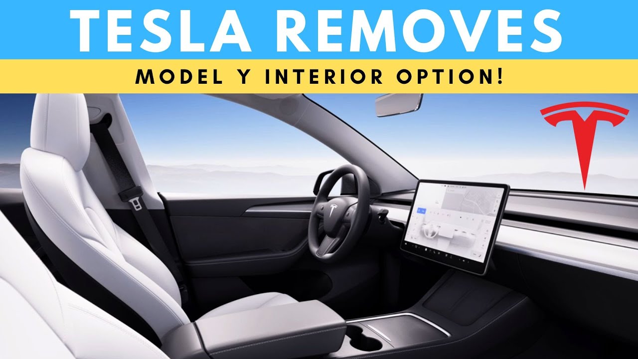 Tesla Removes Model Y Interior Option & More Updates! - YouTube