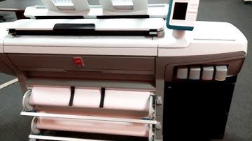 Refurbished Océ ColorWave 300 Wide Format Multifunction Printer walk around