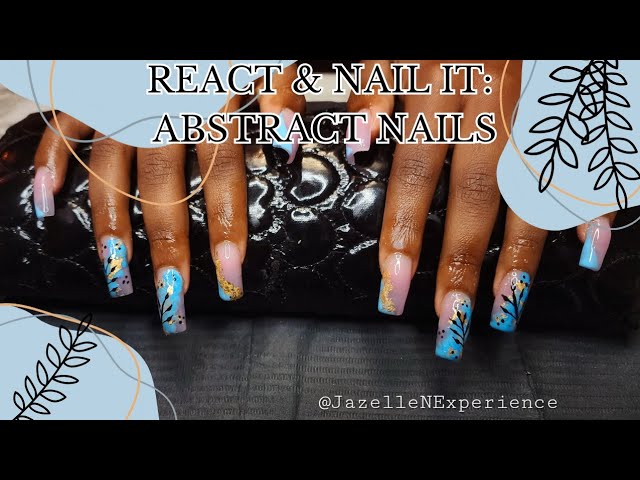 Abstract Nail Art: Gold Nail Designs Tutorial -  Fashion Blog