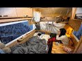 雨雪で大荒れの車中泊旅｜春の味覚で車中飯｜卒園旅｜キャンピングカー車