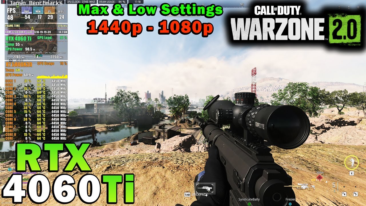 Call of Duty: Warzone 2.0 CPU and GPU Benchmark