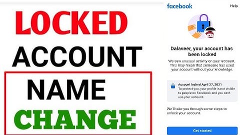 facebook locked account name change।how to change facebook locked account name। your account locked✨