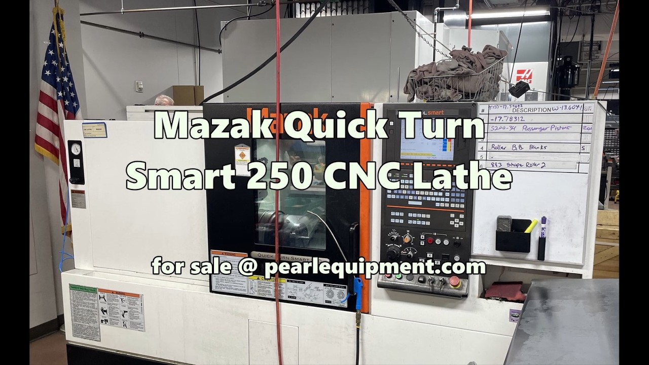 Mazak Quick Turn Smart 250 CNC Lathe - YouTube
