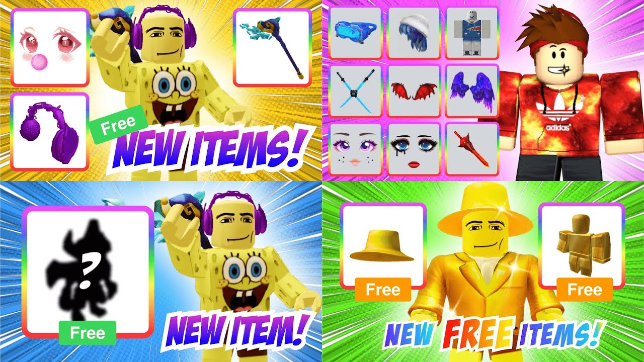 FREE NEW ITEMS IN ROBLOX *COMPILATION* 😍 - YouTube