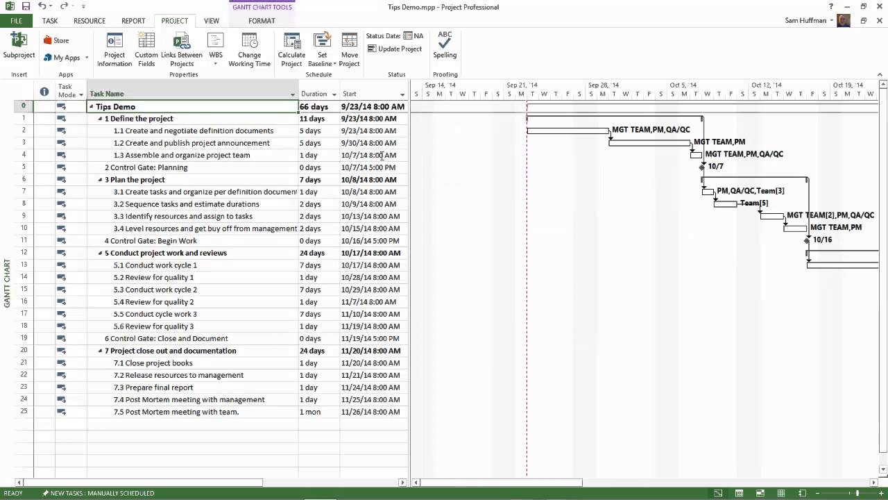 Ms Project Gantt Chart Date Format