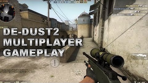 Counter Strike: Global Offensive - Dust 2 AWP Multiplayer Gameplay