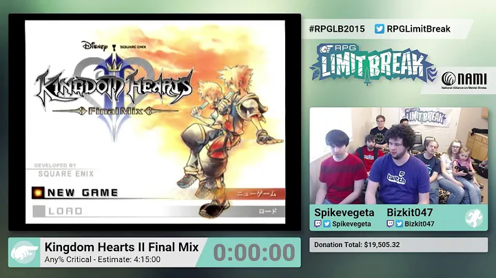 Kingdom Hearts II Final Mix (Critical) by spikevegeta and Bizkit047 (RPG Limit Break 2015 Part 26)