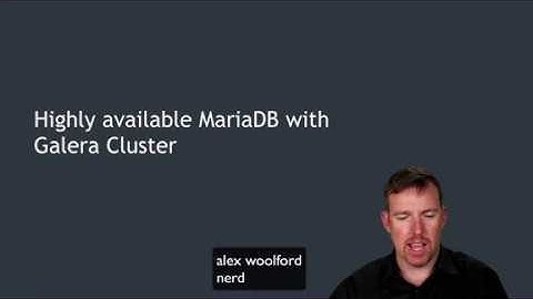 Highly available MariaDB with Galera Cluster and HAProxy