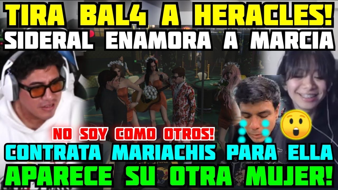 😱SIDERAL ENAMORA A MARCIA EN GTA V!😱CONTRATA AL PATRÓN PARA QUE LE CANTE! SU OTRA MUJER HACE CHONGO
