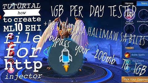 how to create ml10 ehi http injector without ssh account