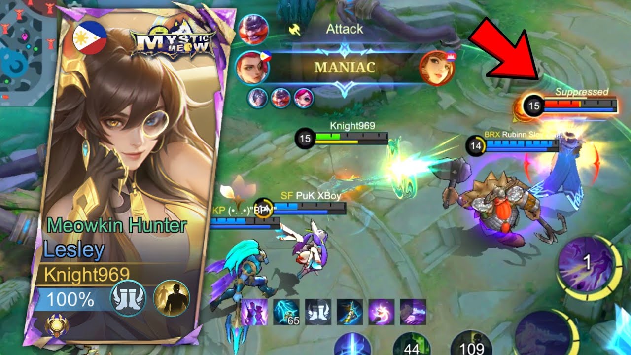 Lesley Solo Ranked Gameplay/2X Savage/Mobile Legends/-Ep.07/Knight