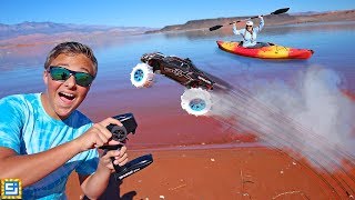 Can This RC Car Drive On Water!? Seriously Crazy Custom MOD!