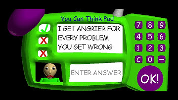 What happened when you put 31718 on Baldi’s Basics in Education and Learning on You Can Think Pad..