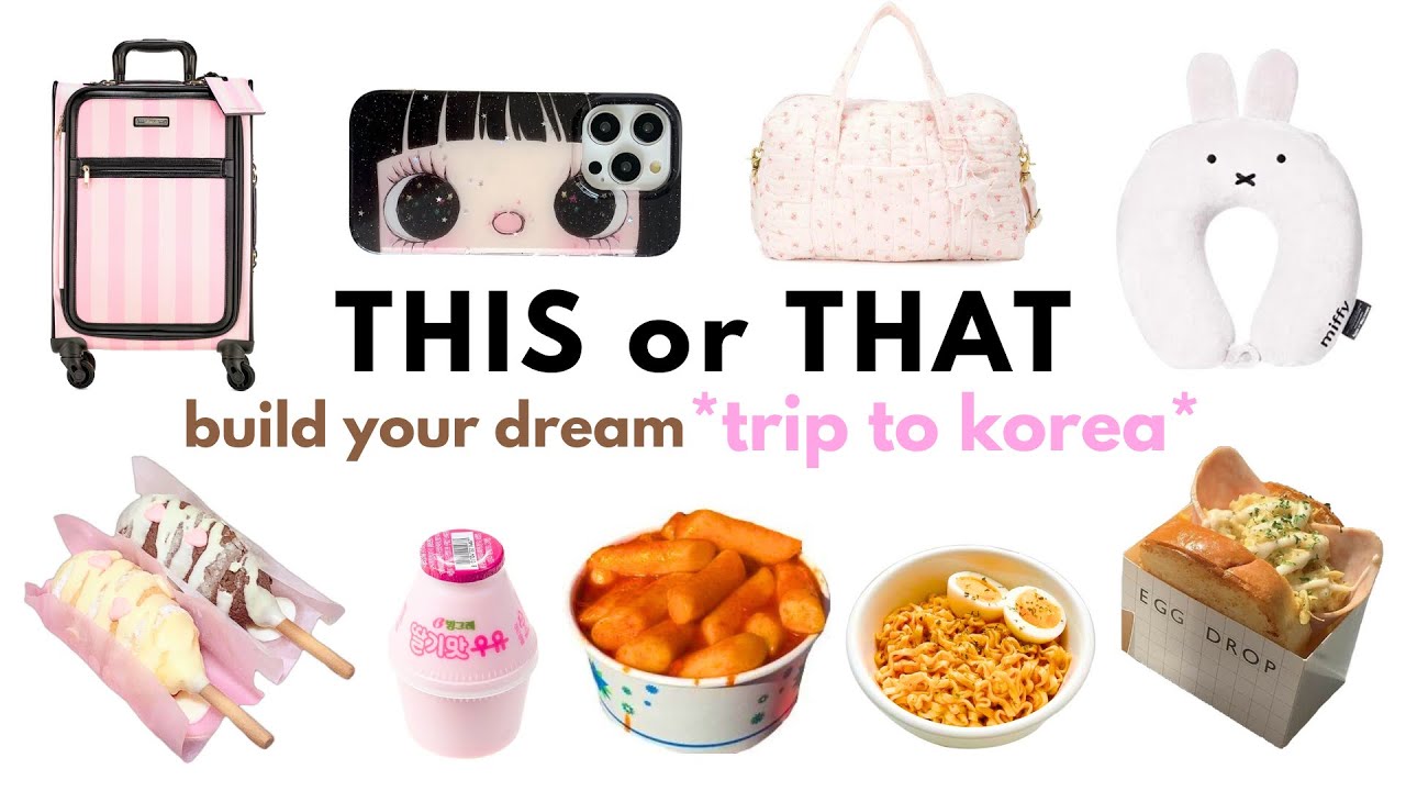 THIS or THAT build your *DREAM KOREA TRIP*💗🍚🇰🇷🥪 3 days trip! Seoul!