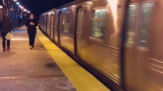 R68As #5128 & #5078 on the (A) arriving at Beach 25th Street