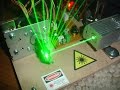 Laserharfe mit Arduino - frameless laser harp using arduino
