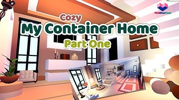 COZY MODERN CONTAINER HOME | Adopt Me Speed Build and Tour | Part One